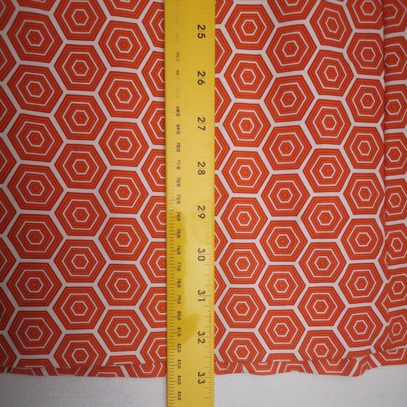 Gap Ladies Size 8 Orange & White Sleeveless Fit & Flare Fully Lined Dress - Picture 8 of 8